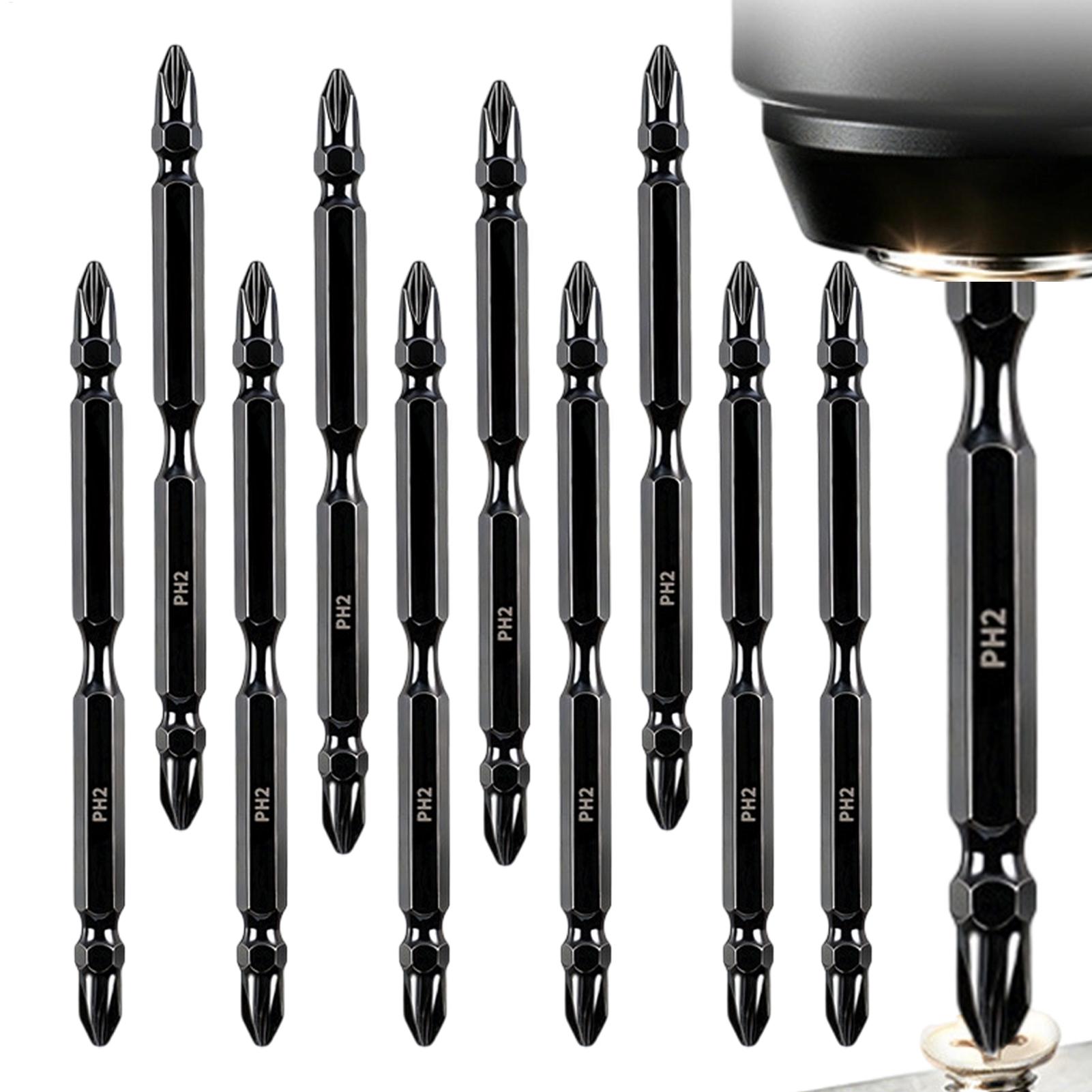 Screwdriver Set - ドライバービットセット両端フライス加工磁気ドライバーヘッドキット多機能ドライバービットセット産業建設用