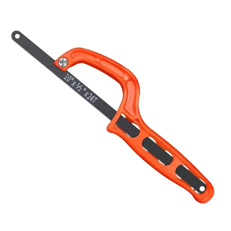 Hacksaw - 1PC ミニのこぎり赤調整可能な弓のこ木工のこぎりポータブルハンドソープラスチックハンドルハンドツールガーデンハンドツール
