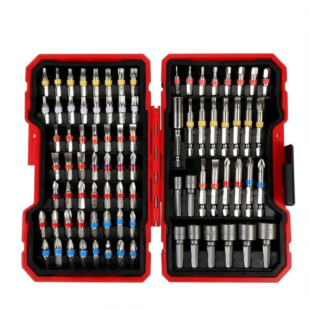 Screwdriver Set - 多機能パワーツールアクセサリーキット。家庭用工具の修理、電動ドリルのメンテナンス、各種プロジェクトに最適なドライバービットのアソートセット。