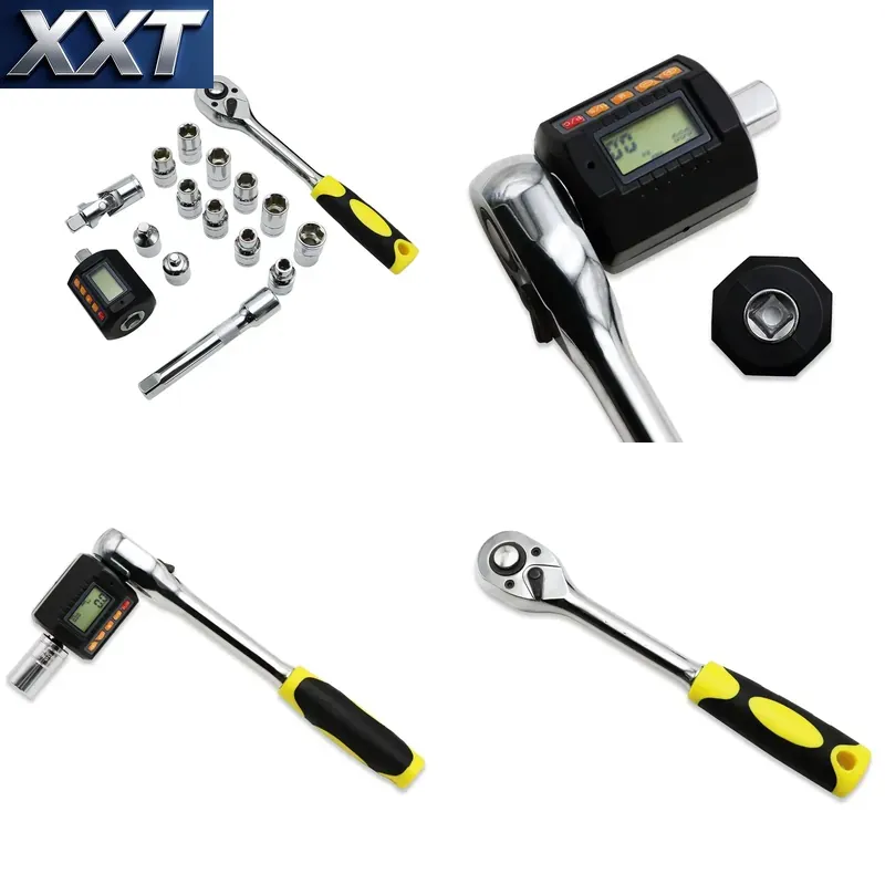 Wrench Set - XXT SHAHE 多機能レンチソケットセット デジタルトルクメーター 1/2インチ ラチェットドライブソケットセット