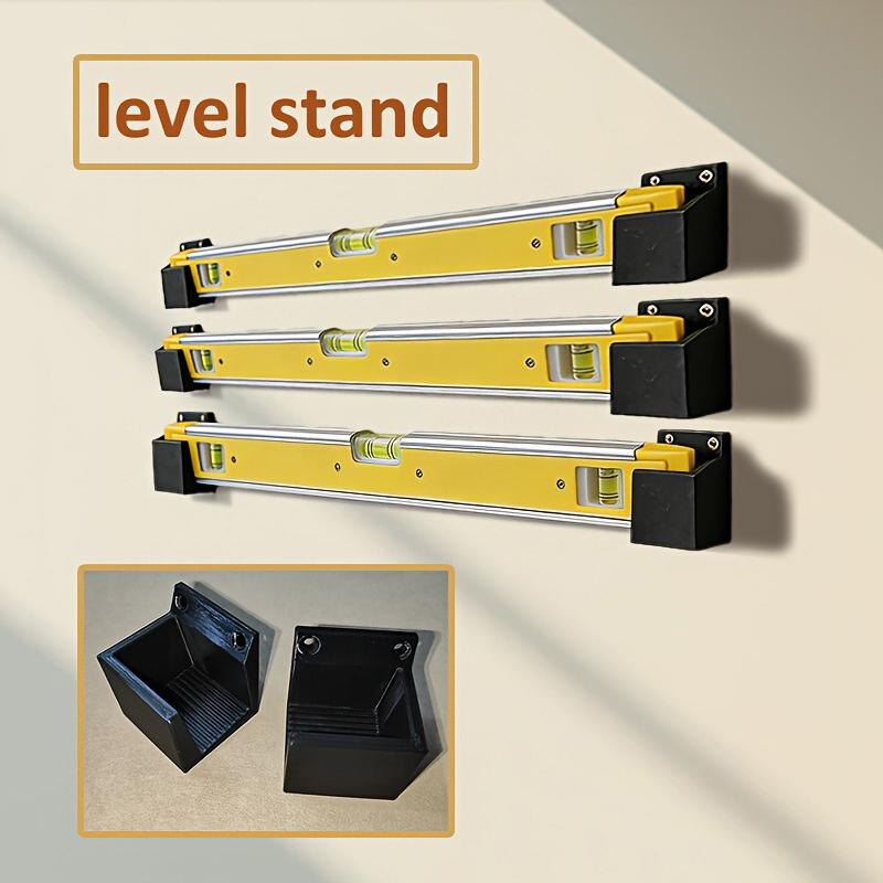 Spirit Level - 2個入り水準器壁掛けホルダー、耐久性のある構造と簡単な取り付けが可能、ガレージや作業場の工具収納に最適