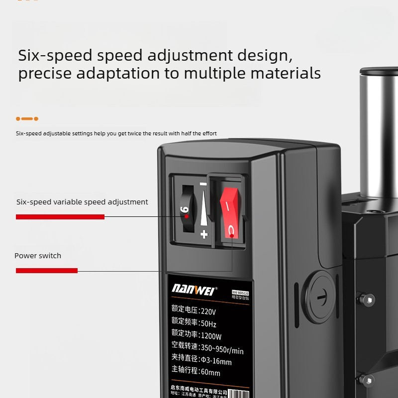 ハイパワー220V工業用ドリルプレス小型家庭用多機能ワークベ - Drill Press のレビューと価格
