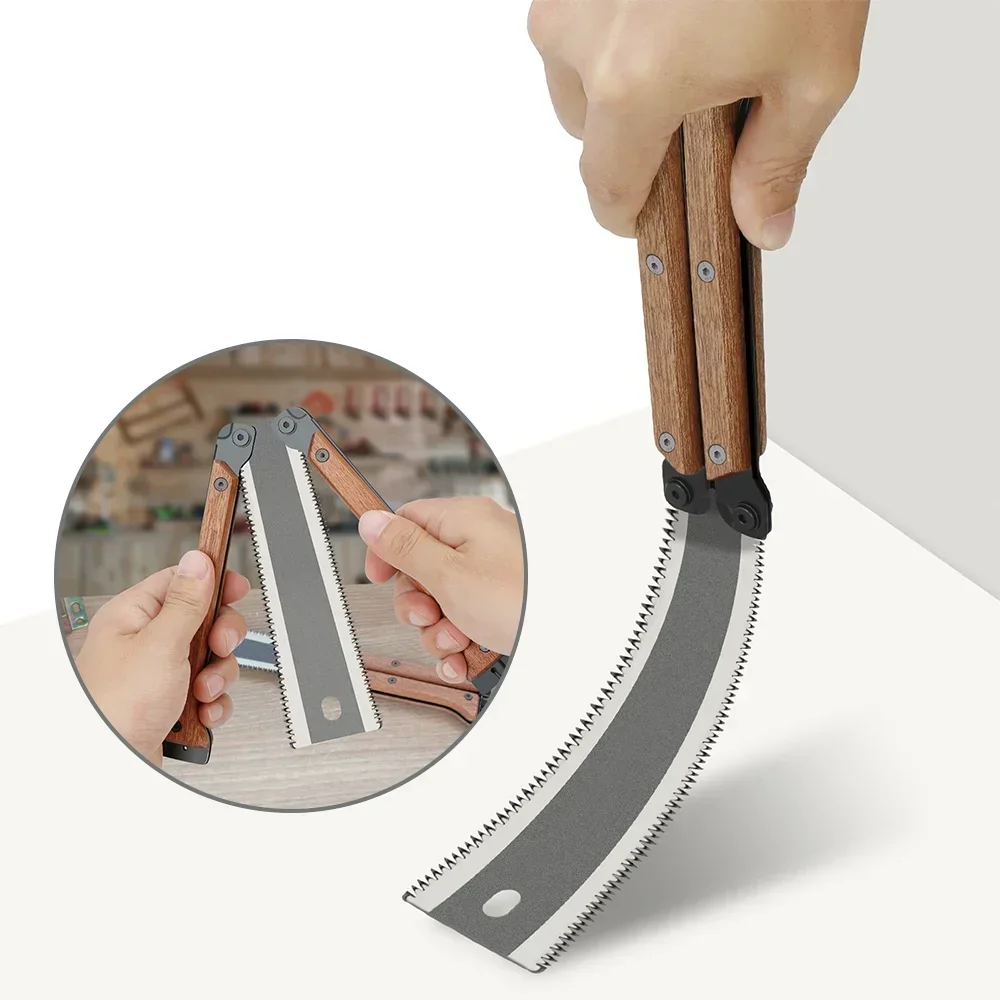 折りたたみ式両面ハンドソー、木製ハンドル付き、木工、剪定、キ - Hacksaw のレビューと価格