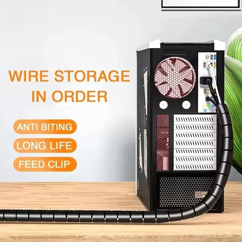 2M/1M 柔軟性のあるスパイラルケーブル保護チューブ、ケー - Tools Youtube のレビューと価格