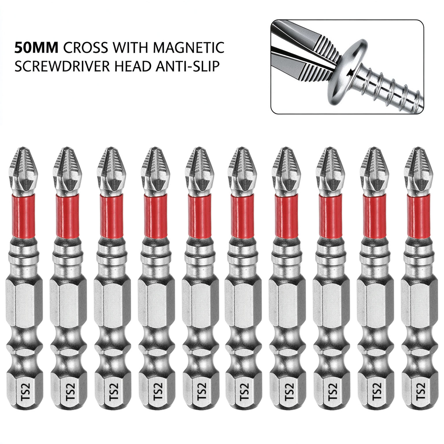 25個入り、50mmのプロ仕様ロングシャンクドライバービット - Screwdriver Set のレビューと価格