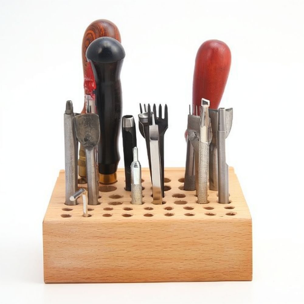 革細工用ツールオーガナイザー。ブナ材のスタンドで、DIYのハ - Hand Tools And Workshop Equipment のレビューと価格